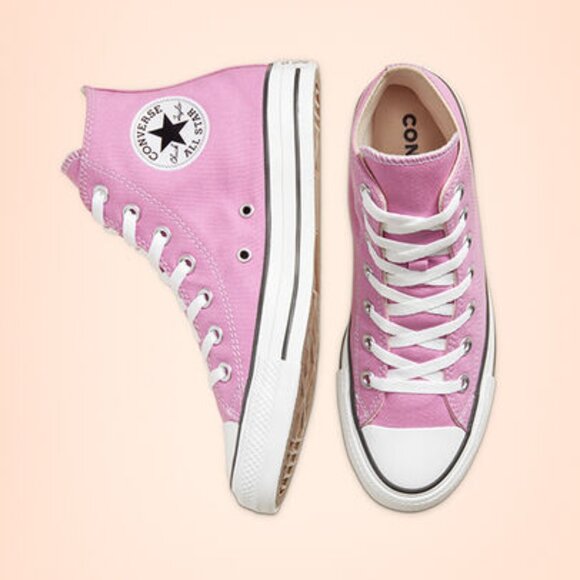 Peony Pink Converse High Tops - Picture 3 of 7